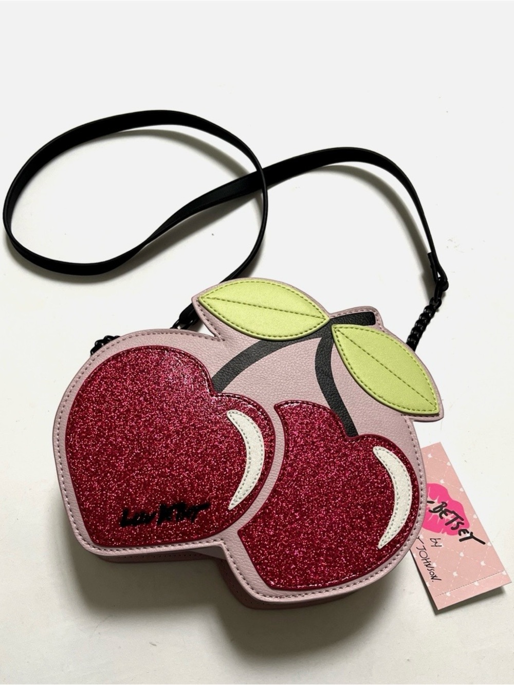 Luv Betsey by Betsey Johnson Cherry Mini Crossbody Bag - Red, Pink and Green